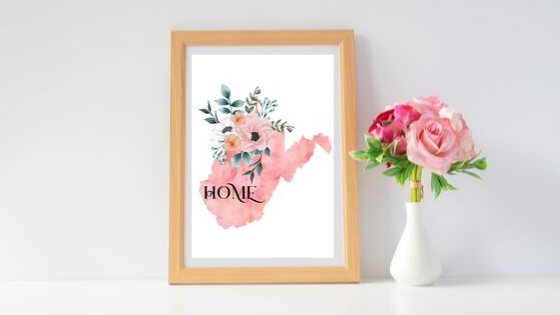 West Virginia Home State printable