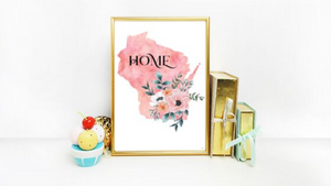 Wisconsin Home State printable