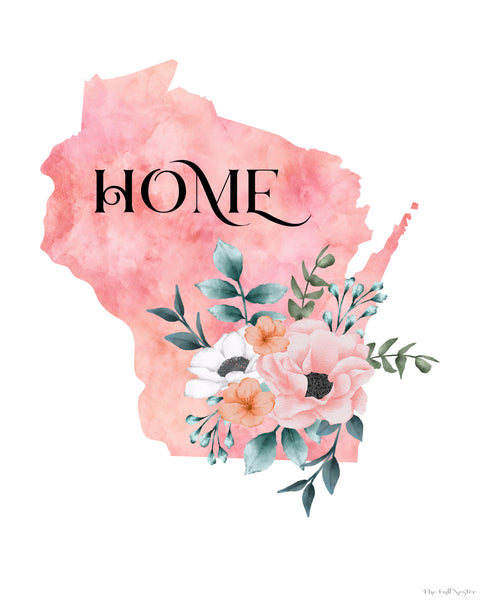 Wisconsin Home State printable
