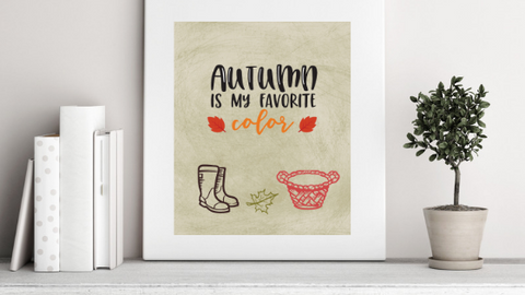 Autumn is my Favorite Color printable