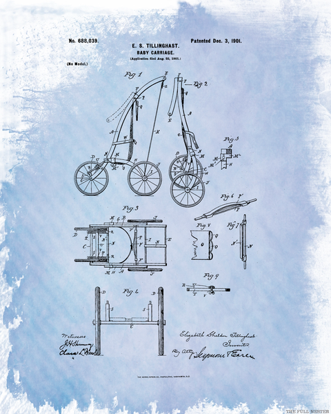 1901 Baby Carriage Patent Drawing
