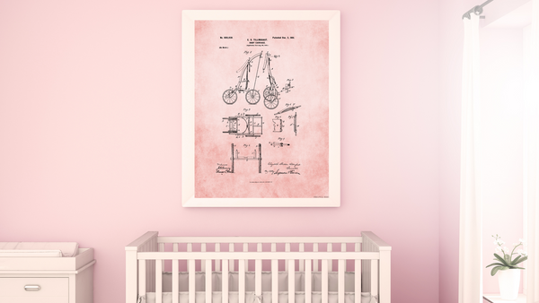 1901 Baby Carriage Patent Drawing