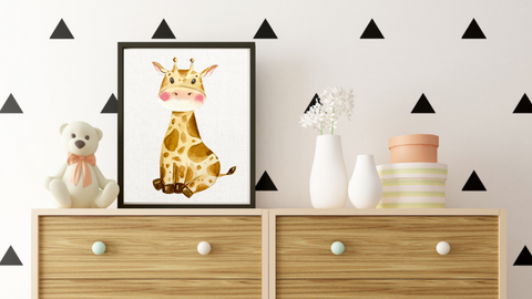 Baby Giraffe Nursery Printable