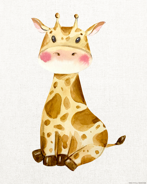 Baby Giraffe Nursery Printable