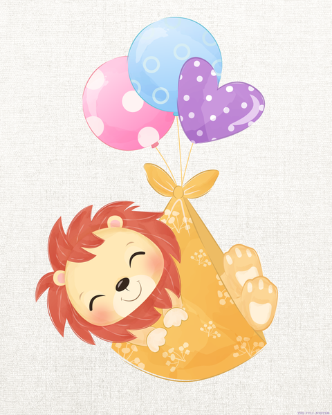 Baby Lion Nursery Printable