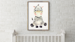 Baby Zebra Nursery Printable