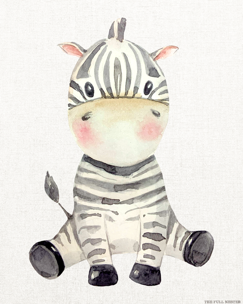Baby Zebra Nursery Printable