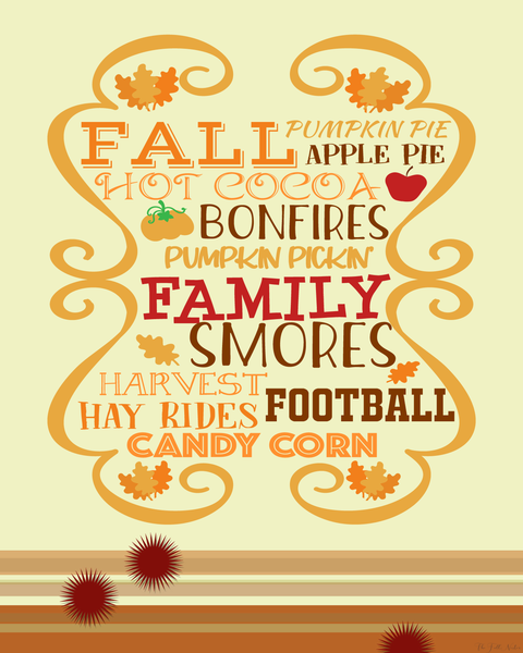 Favorite Fall Words The Best Words of Fall printable – The Full Nester Printables