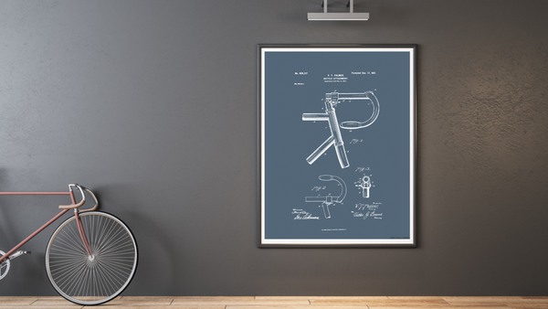1901 Bicycle Handlebar Patent Drawing