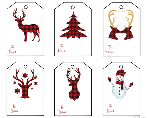 Buffalo Plaid Gift Tags
