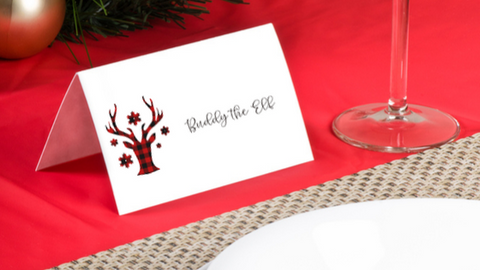 Buffalo Plaid placecards