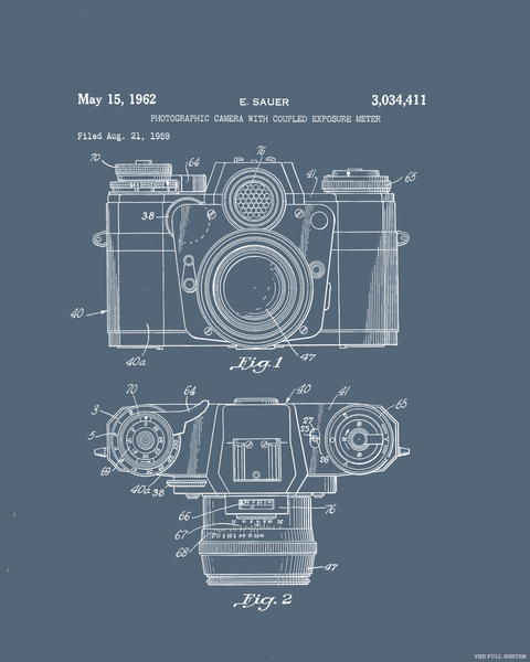 1962 Camera Patent Drawing