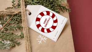 Candy Cane Gift Tags