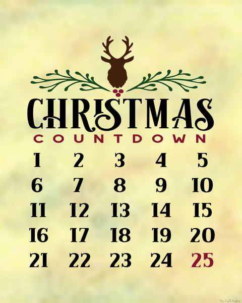 Christmas Countdown printable