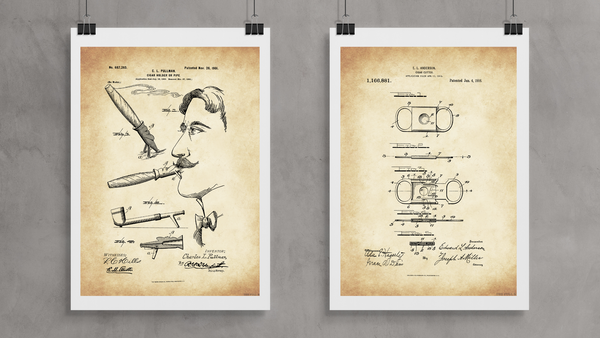 Set of Cigar Holder and Cutter Patent Drawings