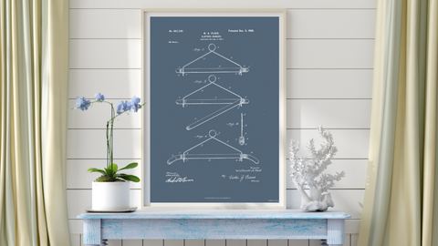 1900 Clothes Hanger Patent Drawing