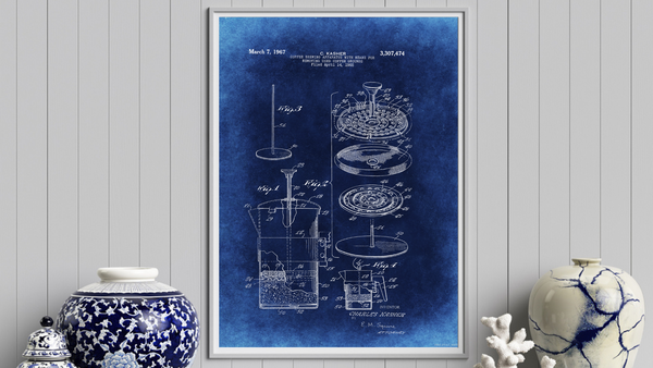 1967 Coffee Press Patent Drawing