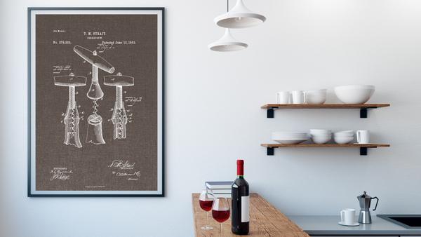 1883 Corkscrew Patent Drawing
