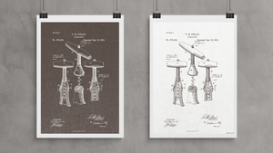 1883 Corkscrew Patent Drawing