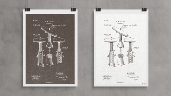 1883 Corkscrew Patent Drawing