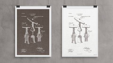 1883 Corkscrew Patent Drawing