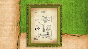 1900 Cornet Patent Drawing