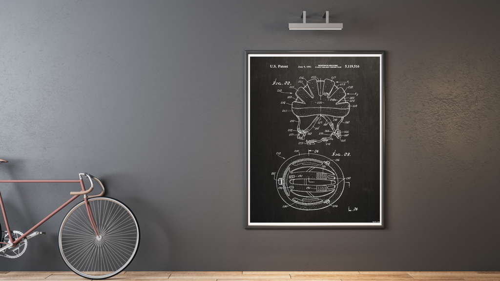 bike helmet patent Cycling Helmet Patent Drawing – The Full Nester Printables