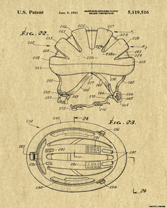 Cycling Helmet Patent Drawing