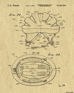 Cycling Helmet Patent Drawing – The Full Nester Printables