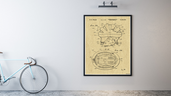 Cycling Helmet Patent Drawing