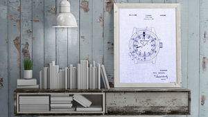 1969 Diver's Watch Patent Drawing