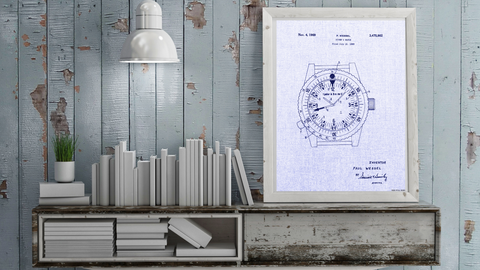 1969 Diver's Watch Patent Drawing