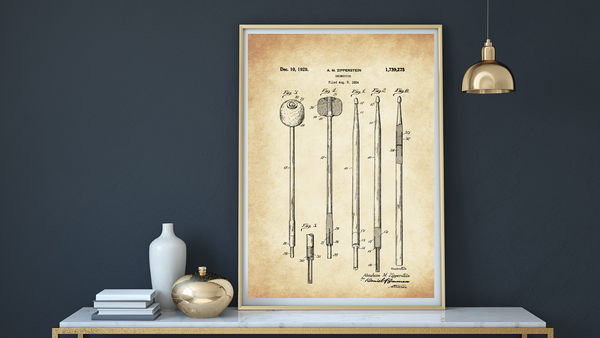 1929 Drumstick Patent Drawing