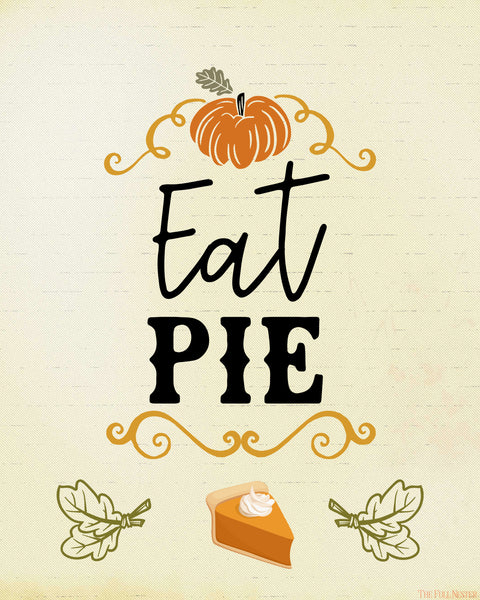 Eat Pie printable