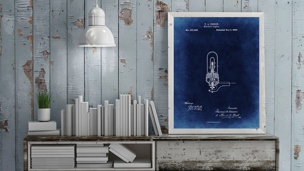 1880 Edison Light Patent Drawing