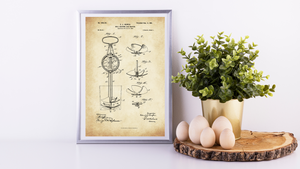 1901 Ball Bearing Egg Beater Patent Drawing
