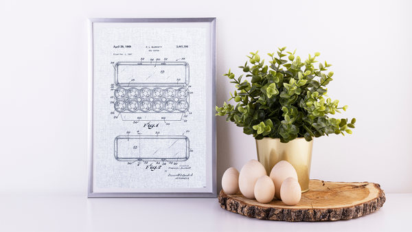 1969 Egg Carton Patent Drawing
