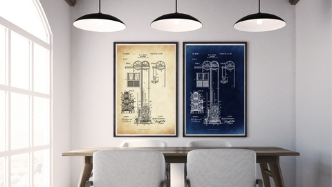 1901 Elevator Patent Drawing