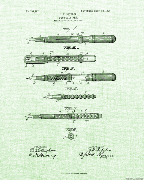 1905 Fountain Pen Patent Drawing