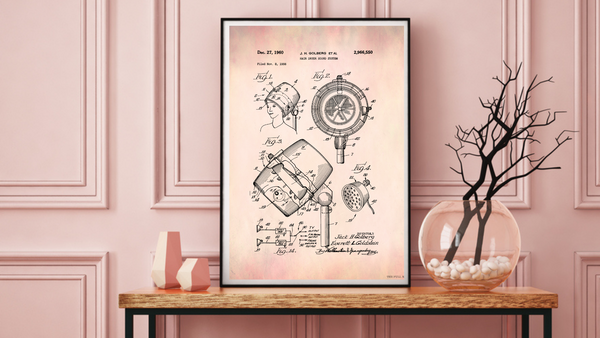 1960 Hair Dryer Patent Drawing