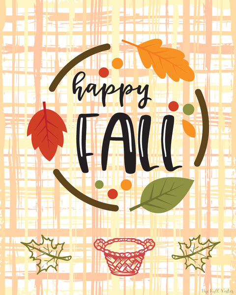 Happy Fall printable