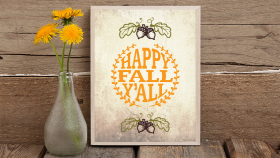 Happy Fall, Y'all printable