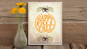 Happy Fall, Y'all printable