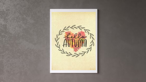 Hello Autumn printable