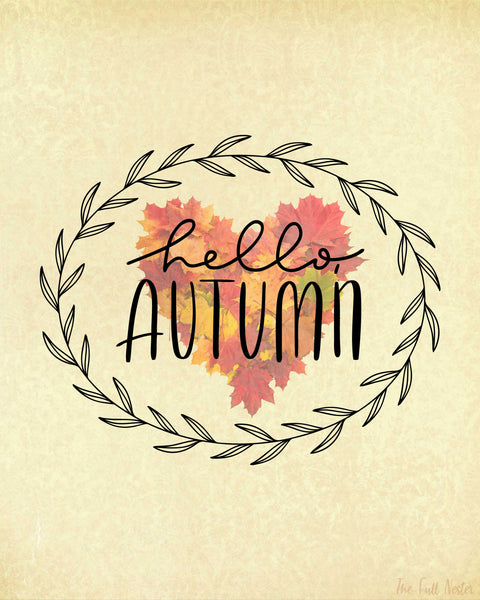 Hello Autumn printable