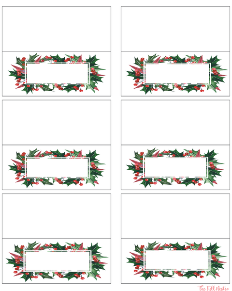 Holly Placecards