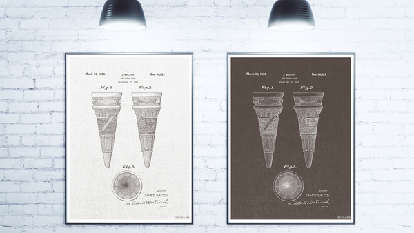 1936 Ice Cream Cone Patent Drawing