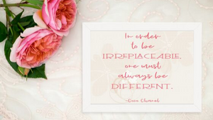 Irreplaceably Different printable