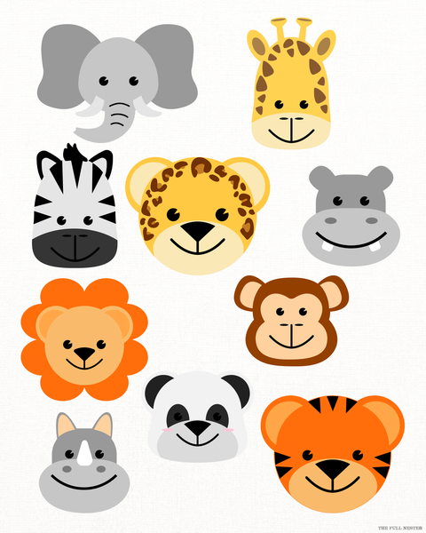 Jungle Babies Nursery Printable
