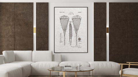 1950 Lacrosse Racquet Patent Drawing
